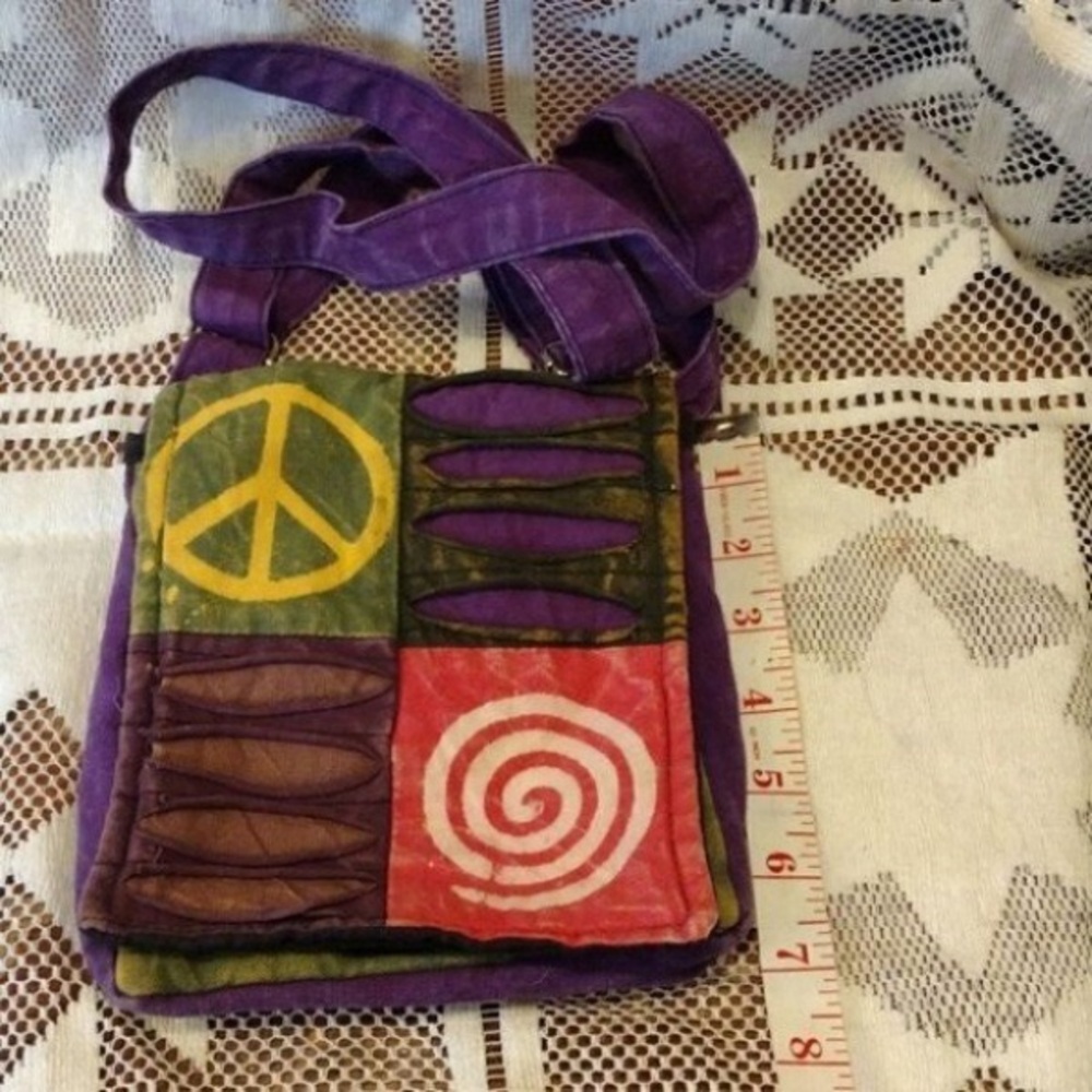 Colorful Patchwork Shoulder Bag - image 1